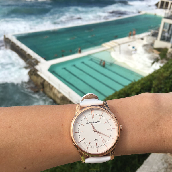White leather hotsell watch