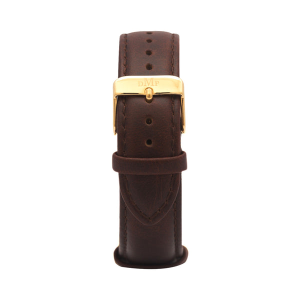 Brown Leather gold Australian Designer Gold Watch Fob Brown Leather strap Blue Nato Strap Luxury